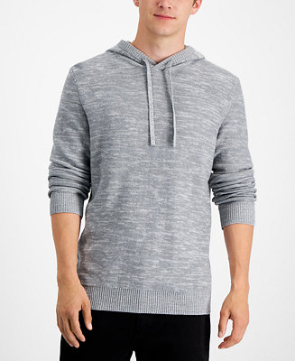 Sun + Stone Men's Solid Marled Hooded Sweater, Created for Macy's ...