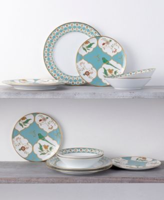 Lodi's Morning Set of 4 Coupe Salad Plates, 8.25"