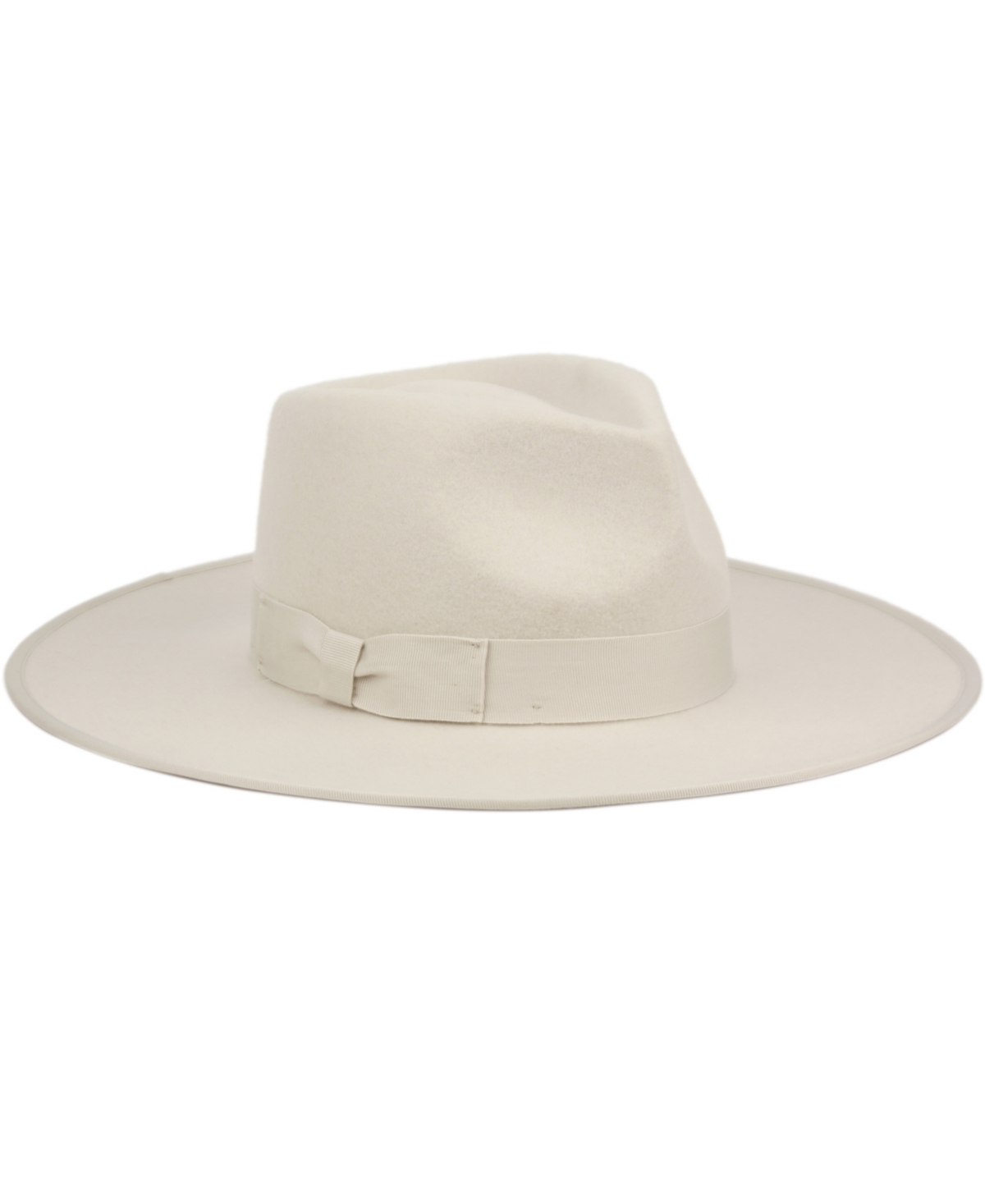 Angela & William Women's Wide Brim Felt Rancher Fedora Hat In Light Gray