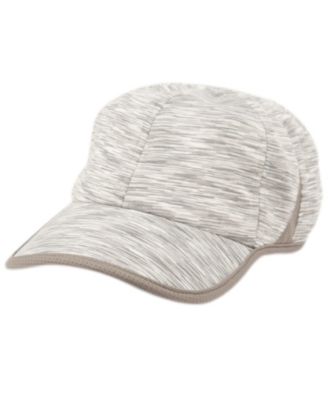 Women's Ponytail Messy Buns Yoga Ponycap with Zipper Opening