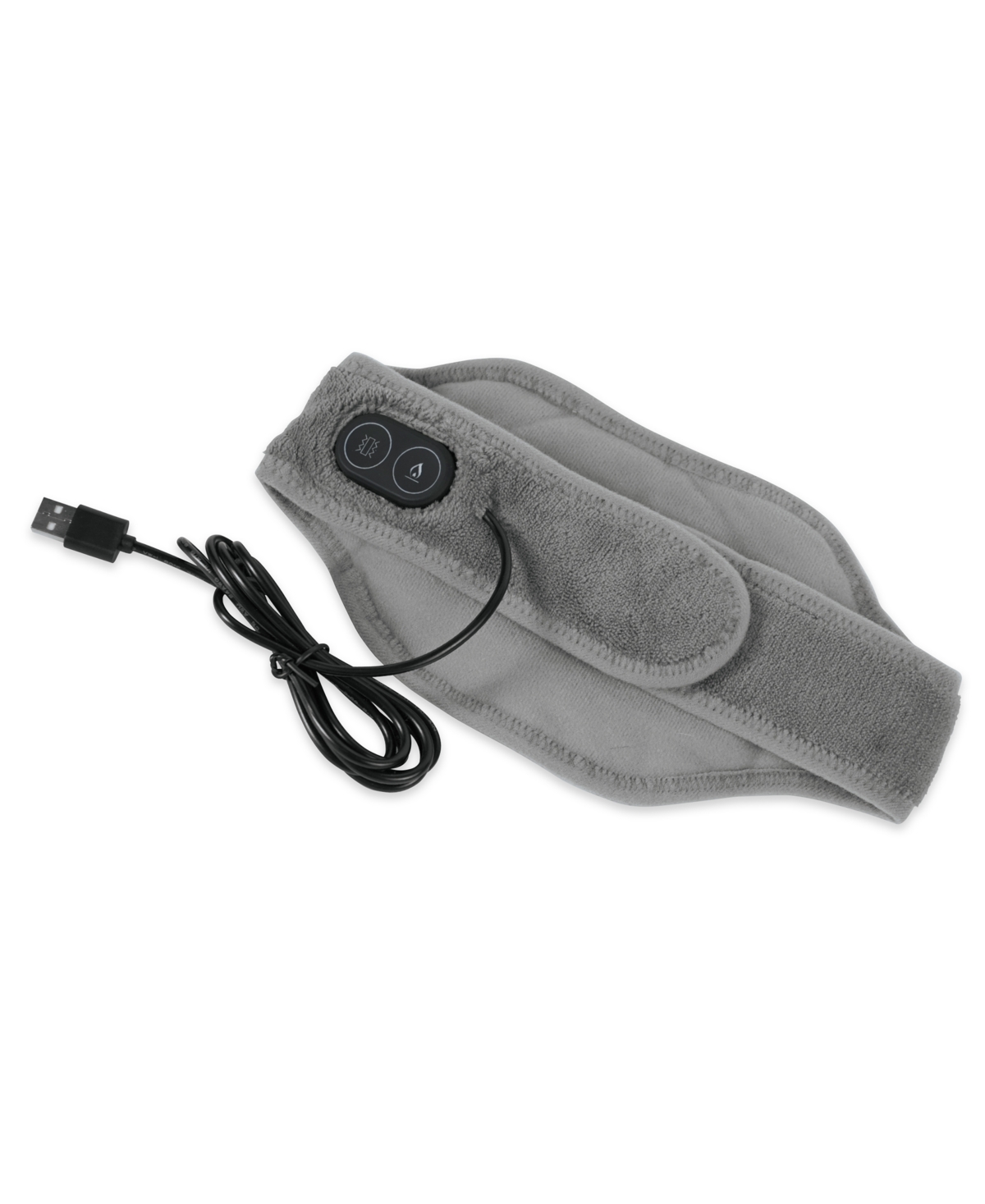 Calming Heat By Sharper Image Heated Vibrating Neck Wrap In Grey