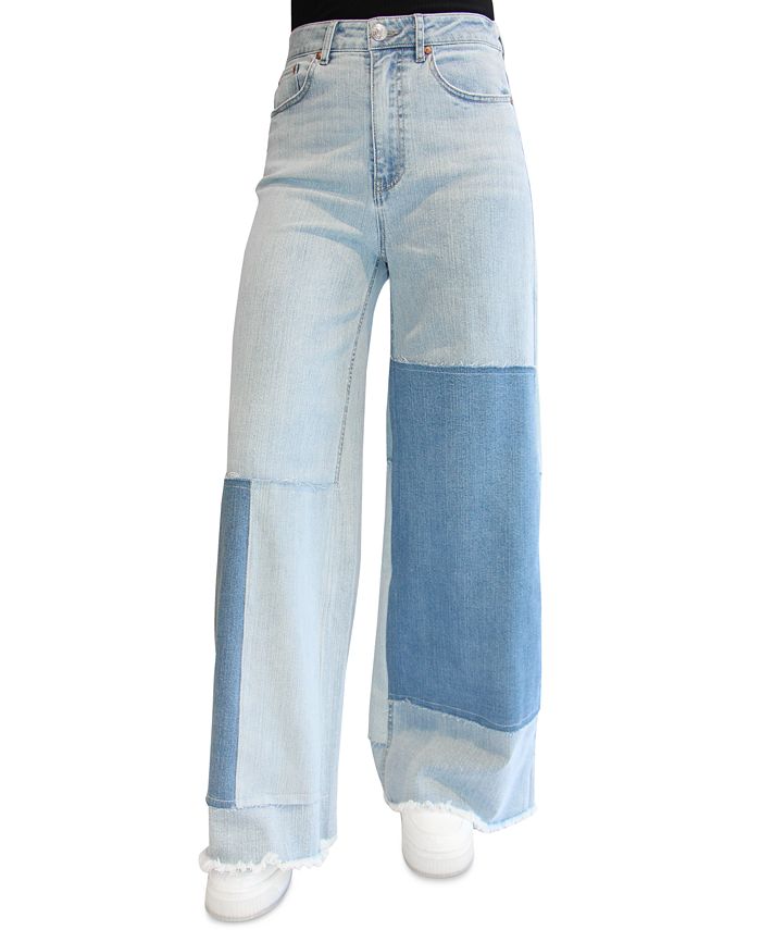 Farm Rio - Patchwork High-Rise Wide-Leg Jeans - Blue - 30 - Net A Porter