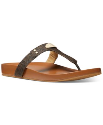 Michael Kors - Women's MK Plate Flat Sandals