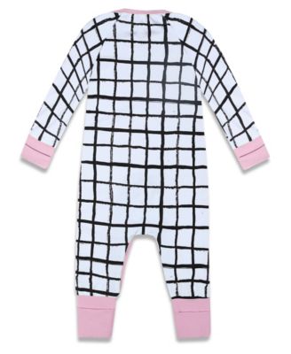 Baby Girls 2 Way Zippy Grid Coverall