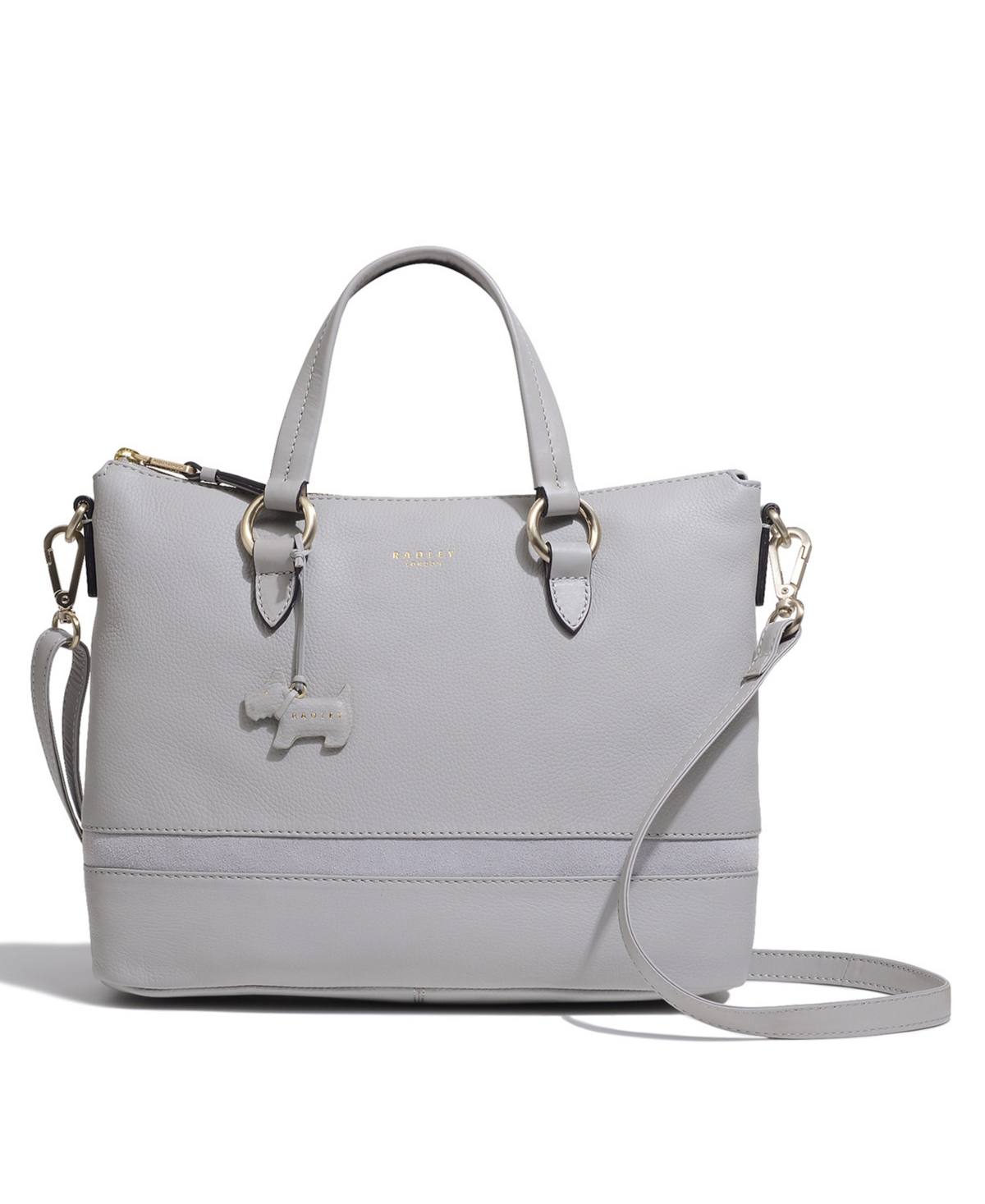 Radley London Women's Eel Alley Medium Zip Top Satchel Bag In Ash