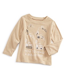 Baby Boys Draw A Bulldozer Long-Sleeve T-Shirt, Created for Macy's 