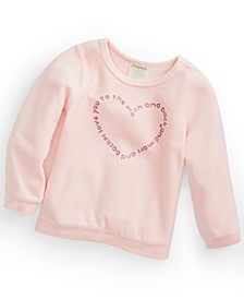 Baby Girls Heart Velour Top, Created for Macy's