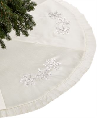 Jabara - Silver Beaded Tree Skirt