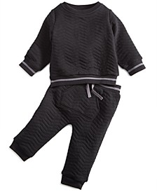 Baby Boys 2-Pc. Quilted Top & Pants Set, Created for Macy's 