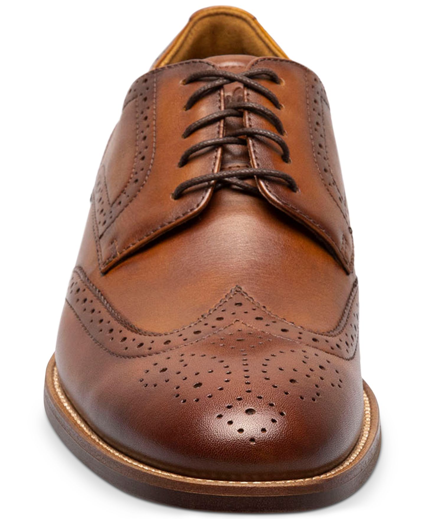 Мужские туфли Florsheim Ruvo Wingtip Oxford Dress Shoes, цвет: Чёрный — фото 9