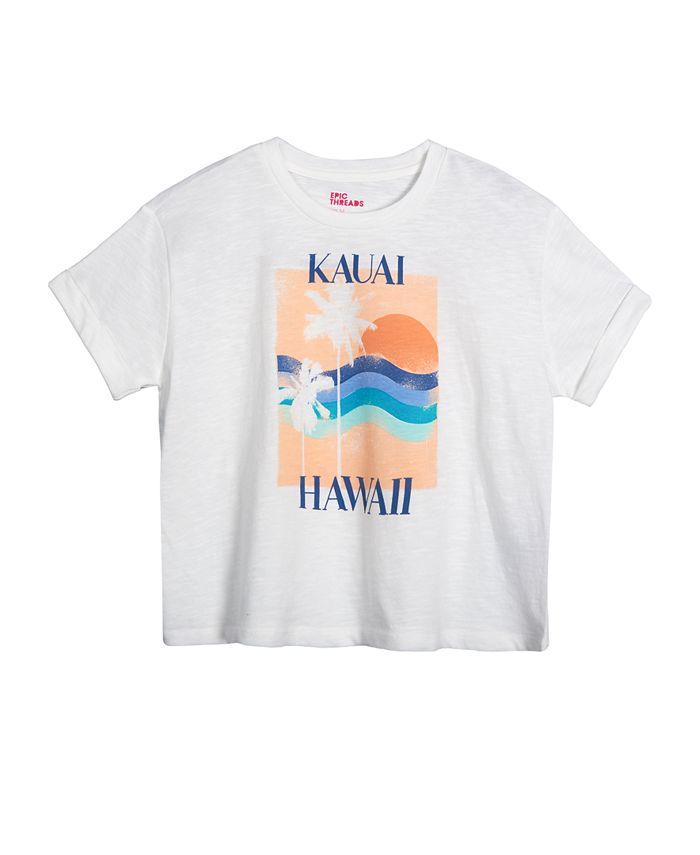 Epic Threads Big Girls Hawaii Graphic T-shirt, Created For Macy's - Macy's