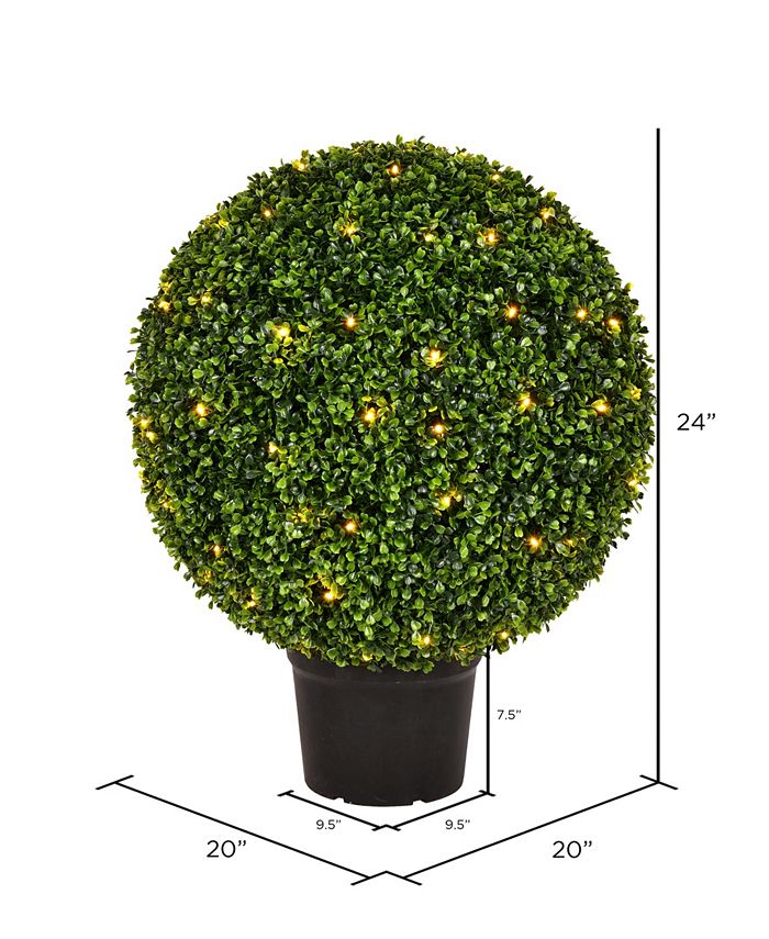Vickerman 24" Artificial Boxwood Ball Macy's