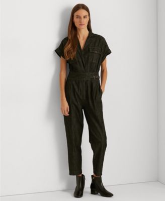 ralph lauren women's denim jumpsuit