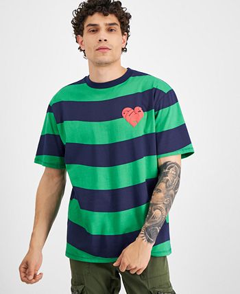 GUESS J Balvin X Men's Striped Logo T-Shirt - Macy's