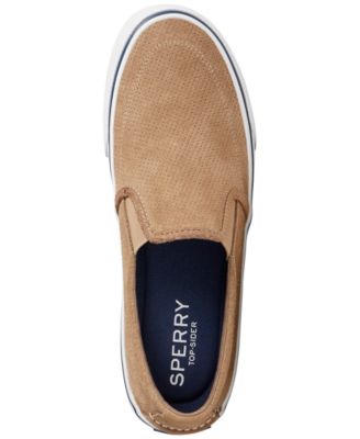 Sperry Striper II tan perforated suede slip-on sneakers, EUC, size 9.5 Amazon.com | Sperry Men main image 3