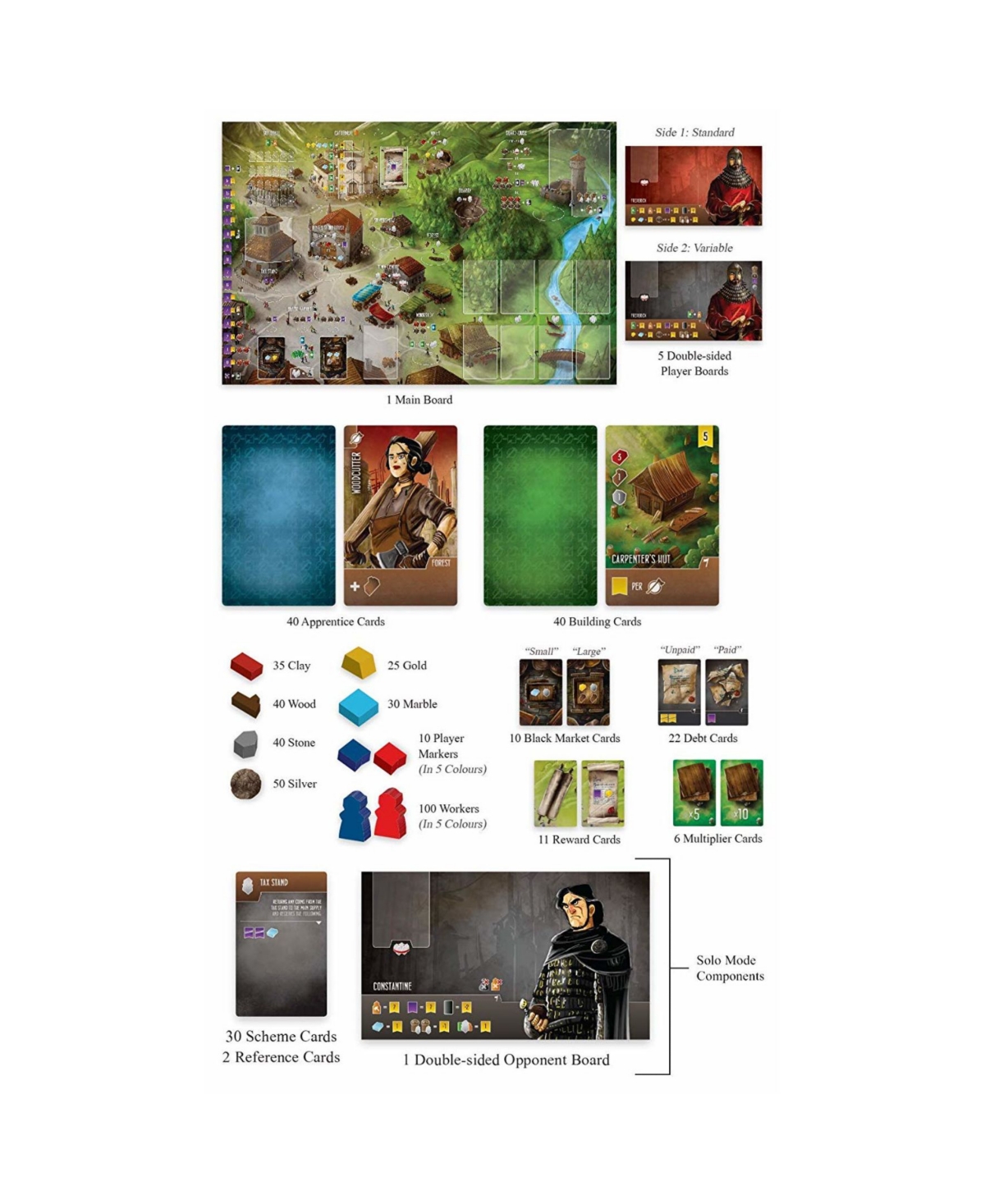 Renegade Game Studios Architects Of The West Kingdom Game In Multi