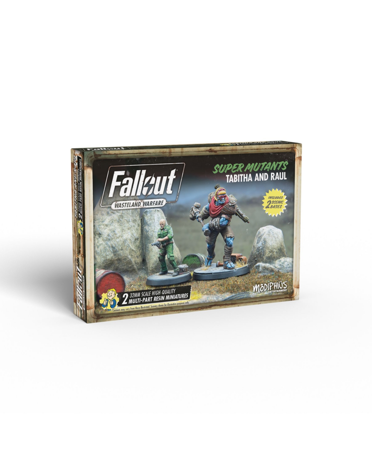 Shop Modiphius Fallout Wasteland Warfare Super Mutants Tabitha And Raul, 2 Pieces In Multi