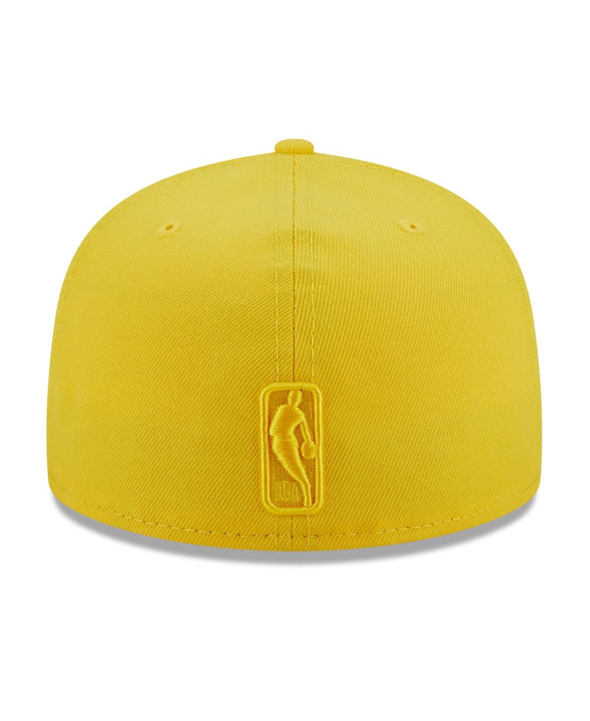 Shop New Era Men's  Yellow Brooklyn Nets Color Pack 59fifty Fitted Hat