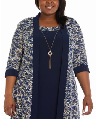 plus size knit coat