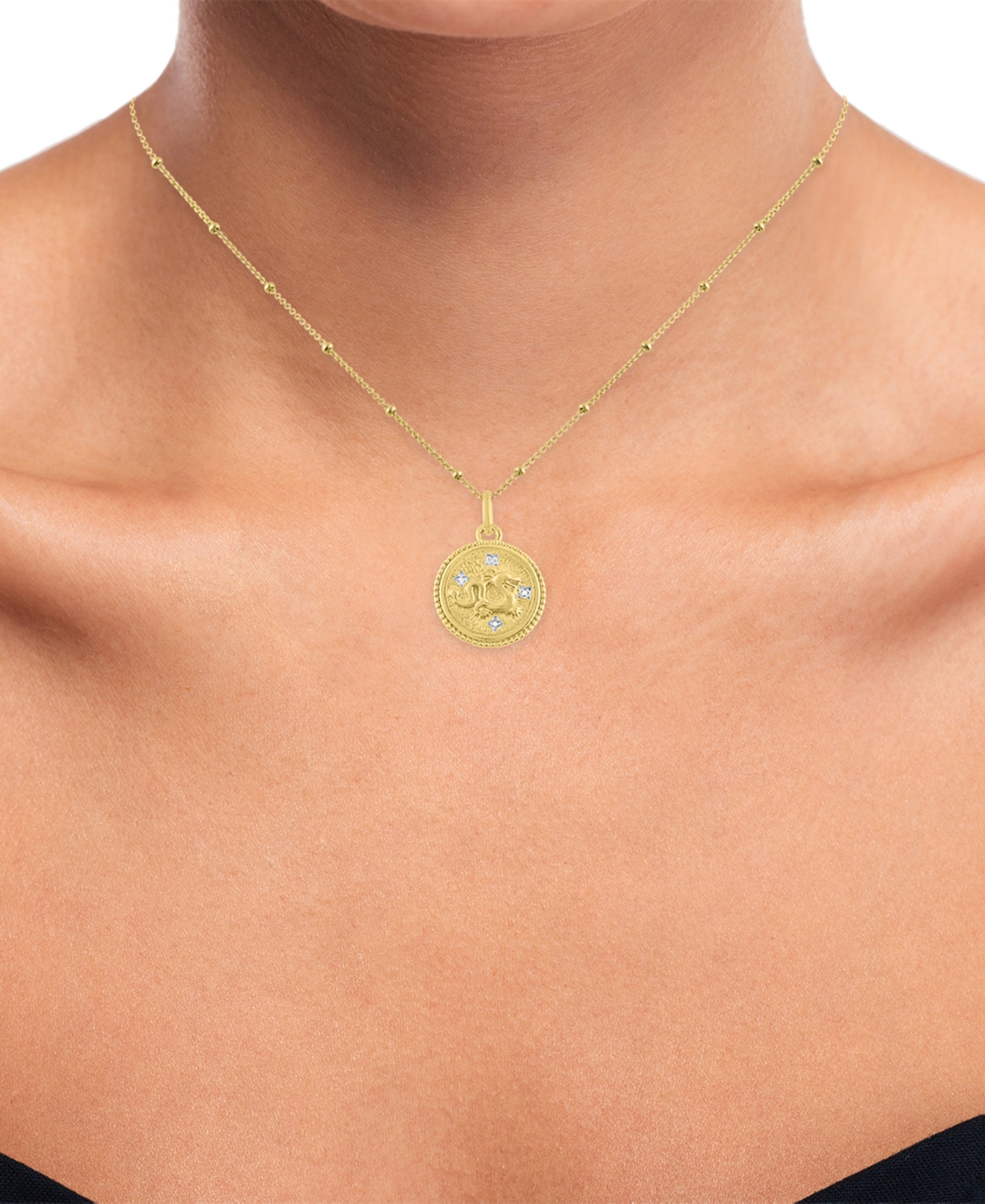 Diamond Accent Chinese Zodiac Disc 18