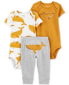 Baby 3-Piece Bodysuits and Pants Set