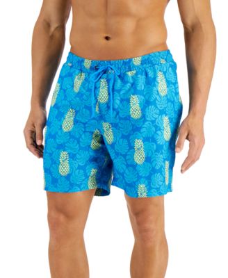Club Room - Men's Pineapple 7" Board Shorts
