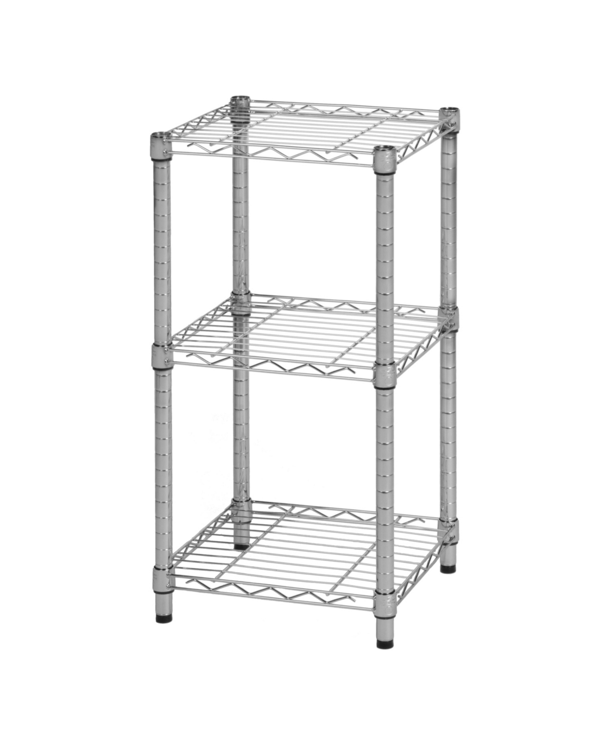 Honey Can Do 3-tier Adjustable Shelving Unit, 30" In Chrome