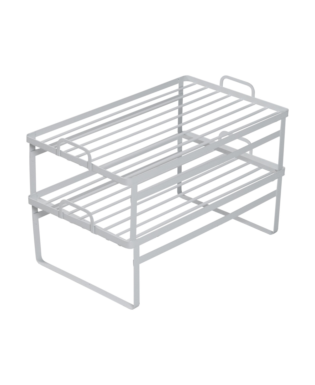 Honey Can Do Stackable Shelves For Cabinets, Set Of 2 In White