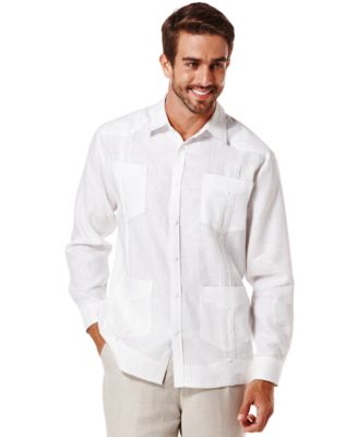 Cubavera 100% Linen Long Sleeve Guayabera Shirt & Reviews - Casual ...