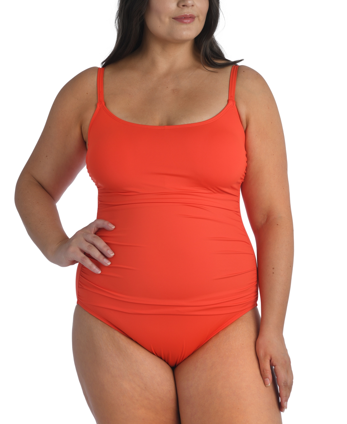 La Blanca Island Goddess One-piece Swimsuit In Paprika