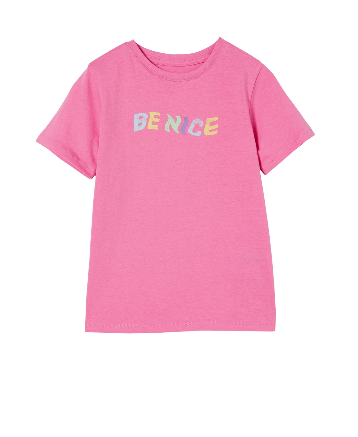Cotton On Kids' Little Girls Penelope T-shirt In Pink Gerbera/be Nice