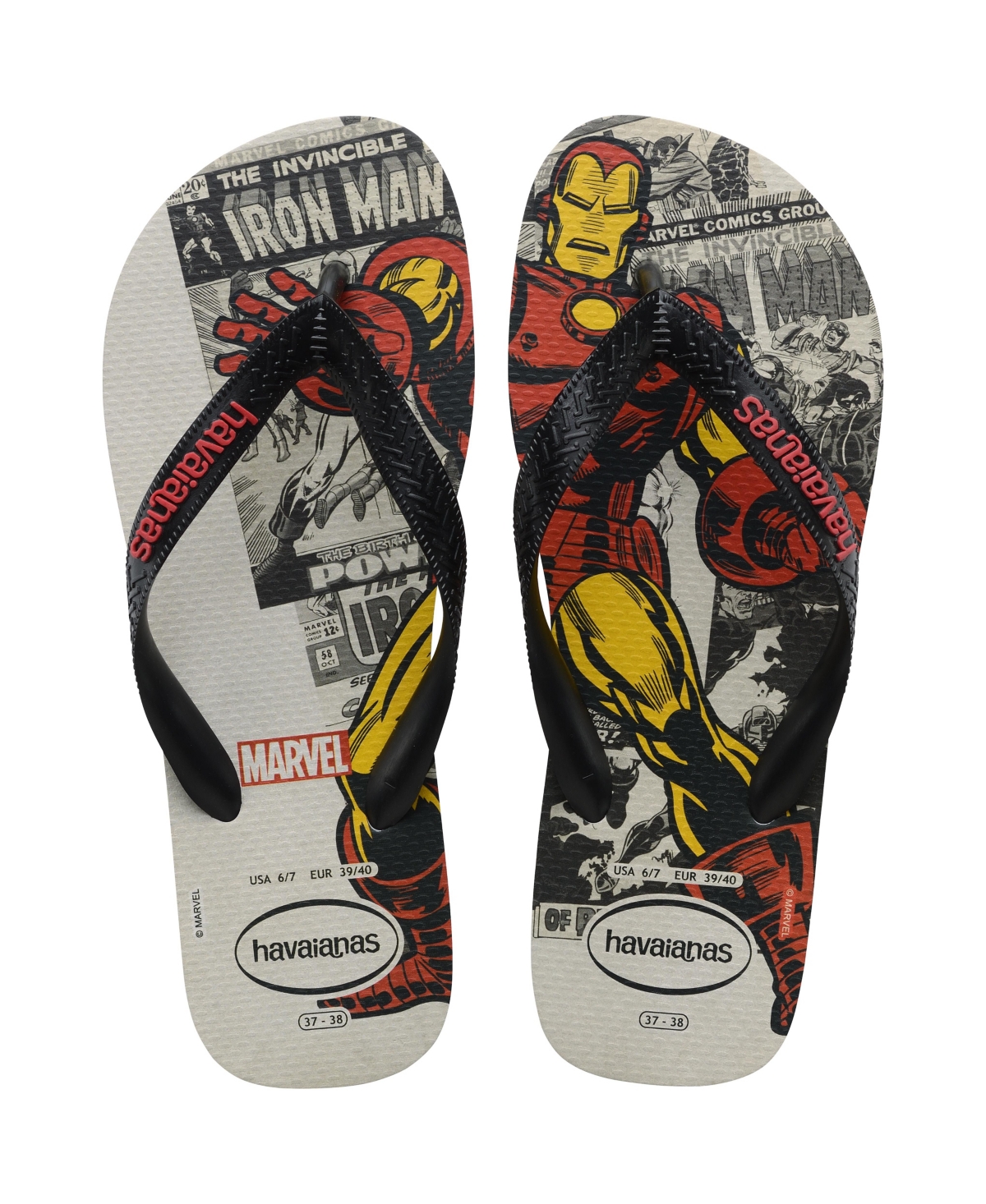 Havaianas Men's Marvel Classics Sandals Men's Shoes In Ice Gray