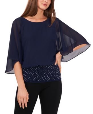 Msk chiffon embellished blouse online