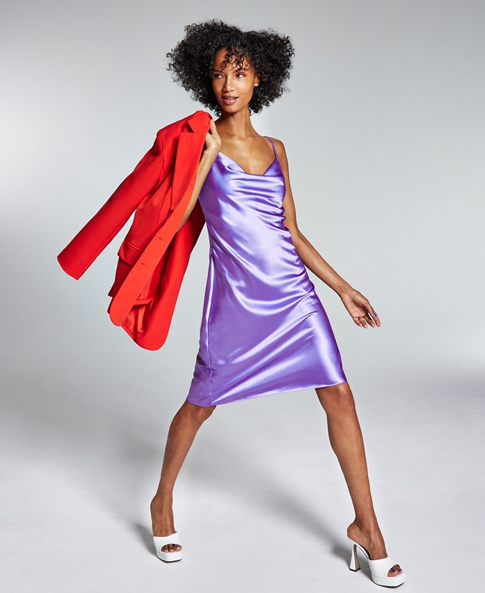 Macys shop satin dress