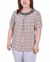 Macys plus shop size dressy tops