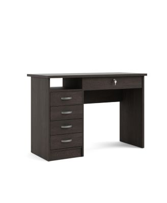 Tvilum walden desk with 2024 5 drawers black