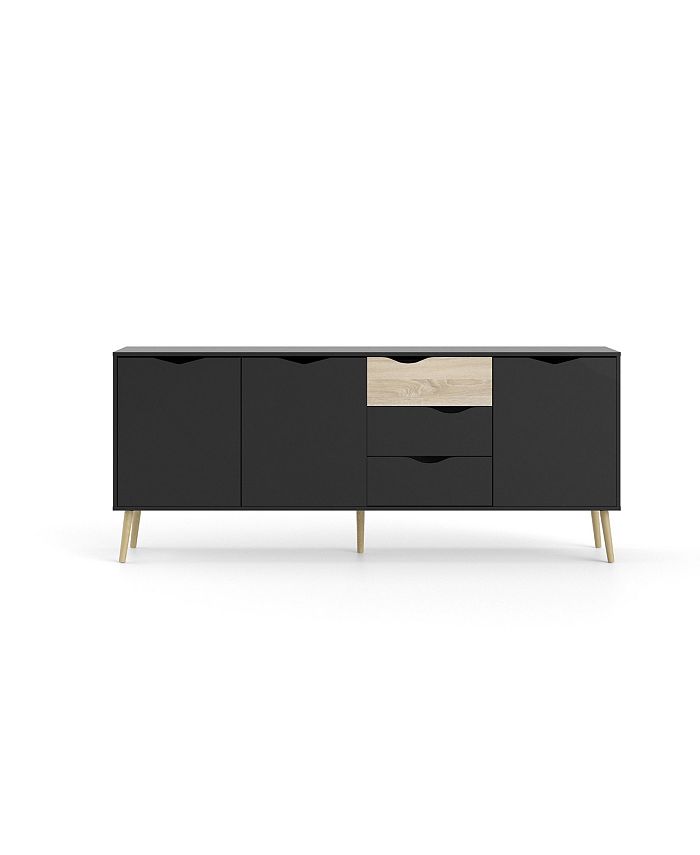 Tvilum Diana Sideboard with 3 Doors and 3 Drawers Macy's