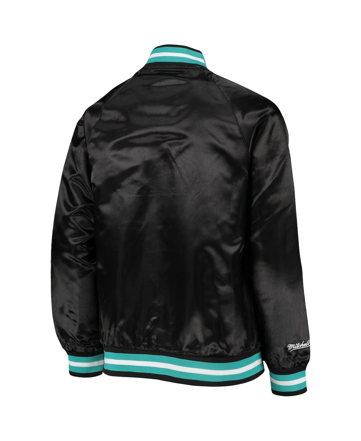 Mitchell & Ness Big Boys  Black Vancouver Grizzlies Hardwood Classics Satin Raglan Full-snap Jacket In Black