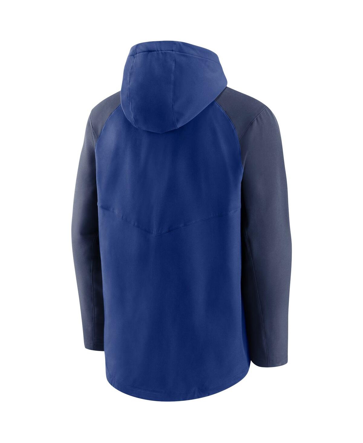 Nike Men's  Royal, Navy Toronto Blue Jays Authentic Collection Performance Raglan Full-zip Hoodie In Royal,navy