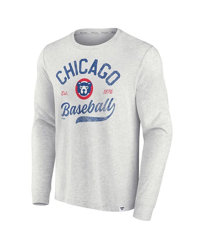 Men's Fanatics Branded Light Blue Chicago Cubs True Classics
