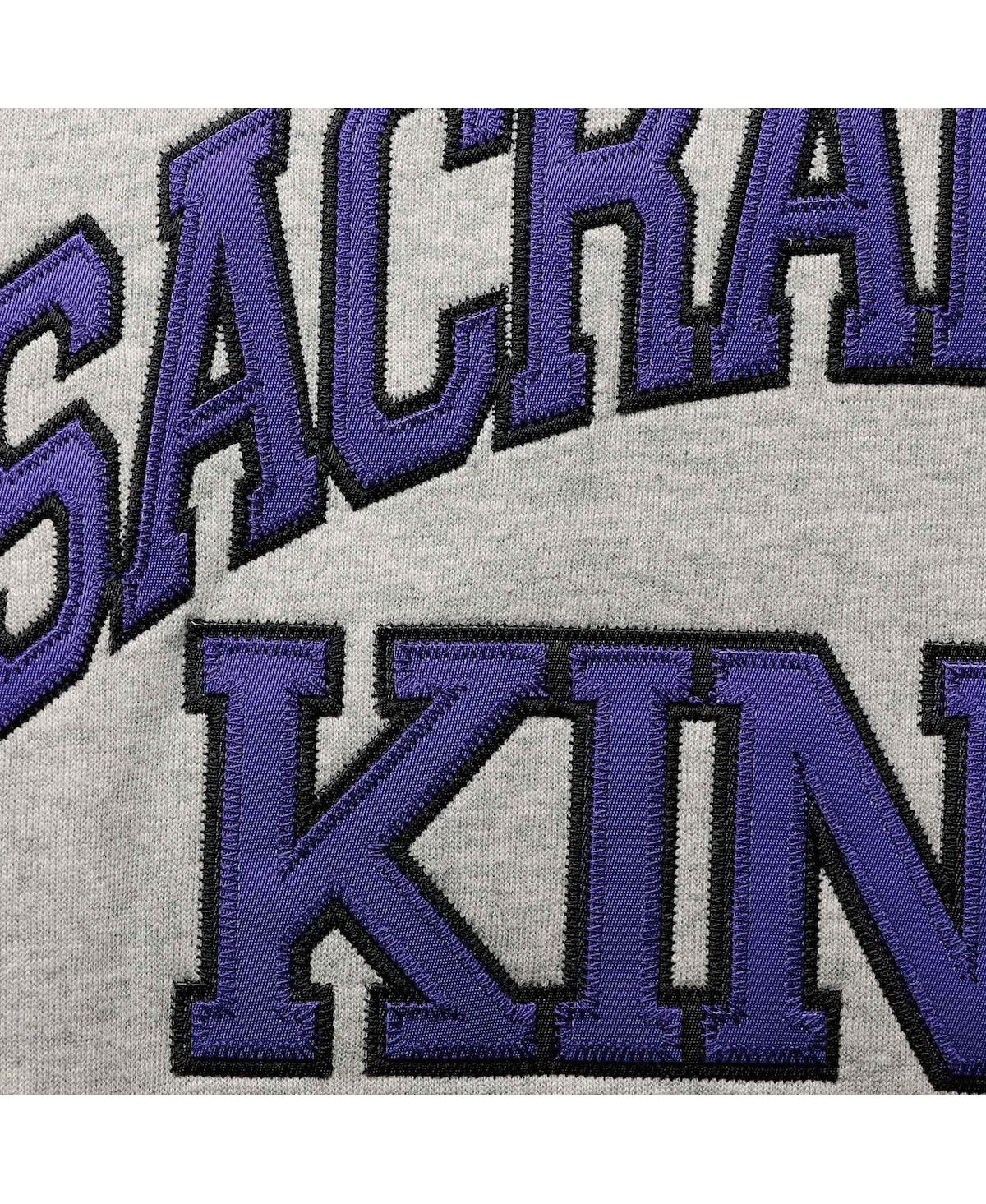 Mitchell & Ness Jason Williams Heathered Gray Sacramento Kings Big & Tall Name & Number Pullover Hoo In Heathered Gray