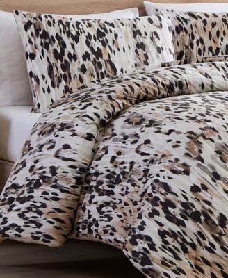 Abstract Leopard 3 Piece Comforter Set, Full/Queen
