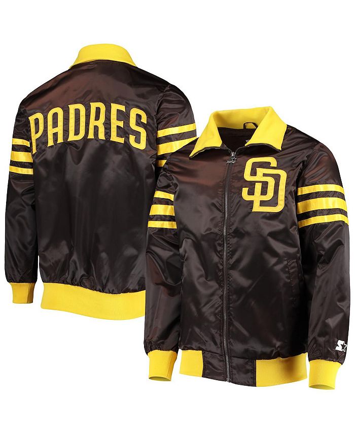 Starter Men's Brown San Diego Padres The Captain II Full-Zip Varsity Jacket  - Macy's