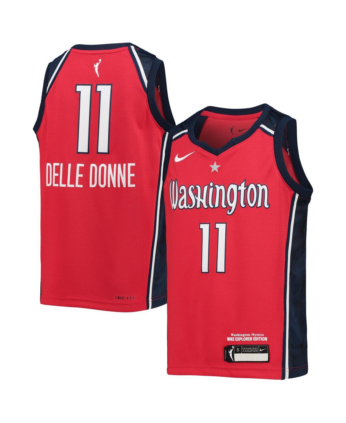 Big Boys Nike Elena Delle DonneWashington Mystics 2021 Player Jersey - Explorer Edition - Red