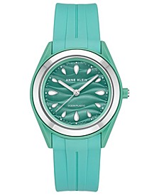 Women's Pastel Green Solar Ocean Work Plastic Metal Watch, 38.5mm