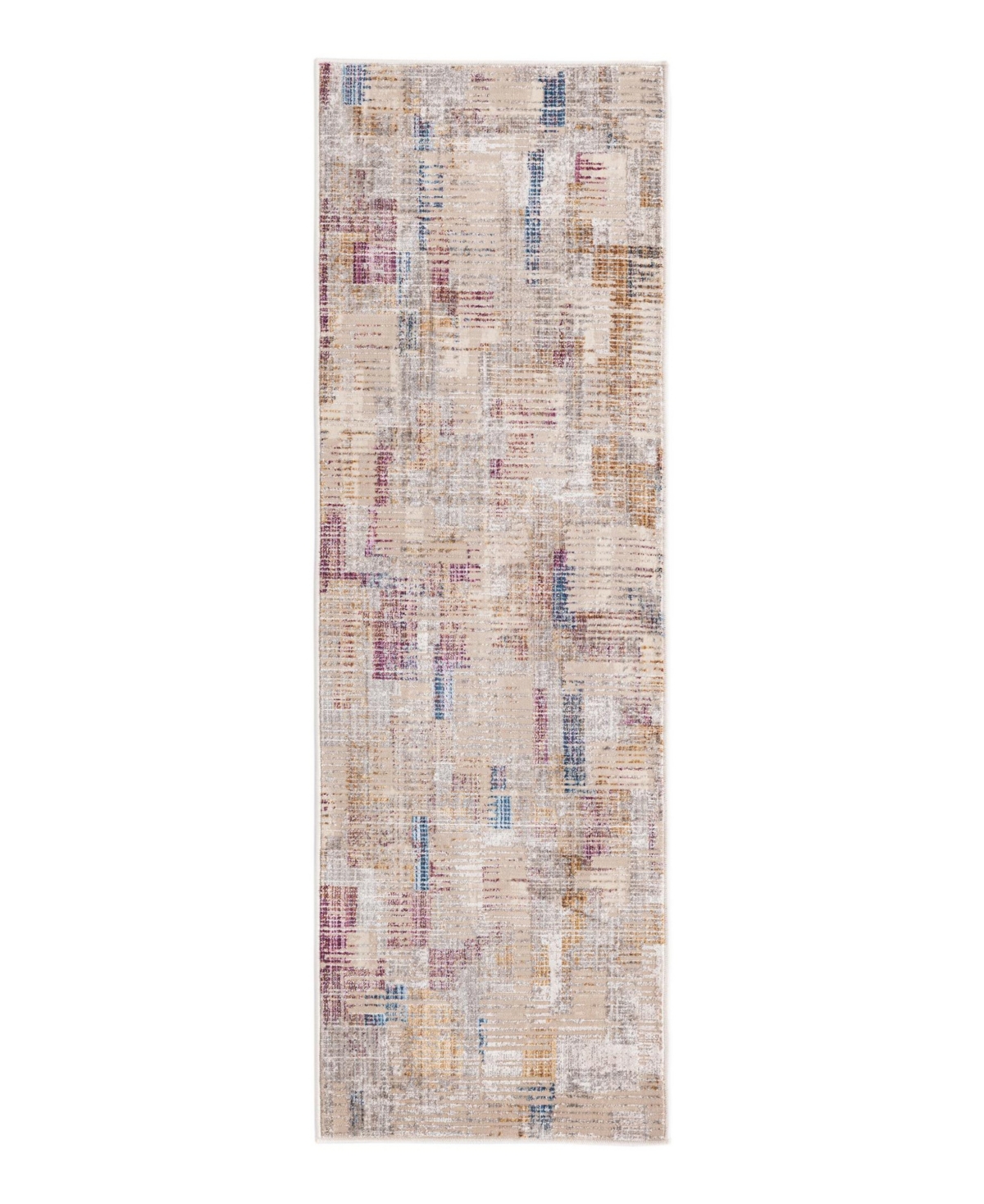 Bayshore Home Closeout!  High-low Pile Iyer Iye07 2' X 6' Runner Area Rug In Ivory