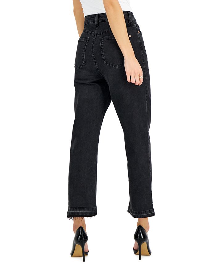 INC International Concepts Women's HighRise ButtonFly StraightLeg Jeans, Created for Macy's