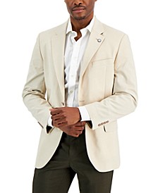 Mens Modern-Fit Stretch Chambray Sport Coat