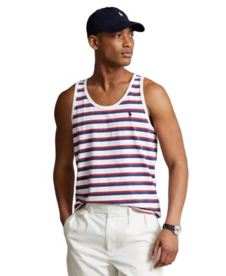 Polo Ralph Lauren Men's Washed Striped Jersey Tank Top - Macy's