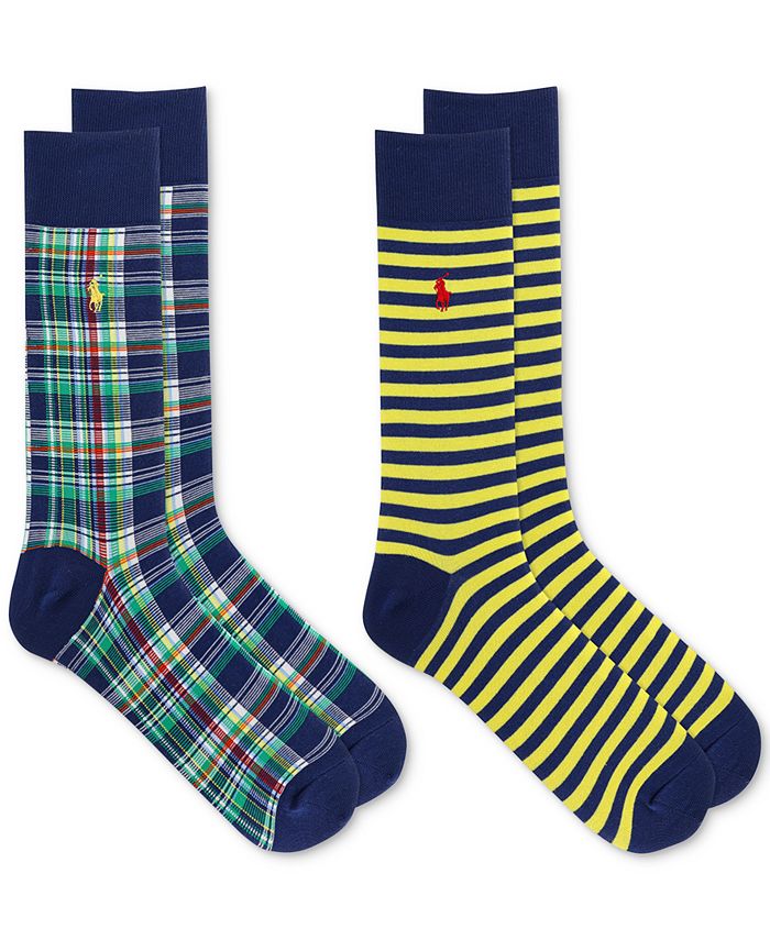 Polo Ralph Lauren Men's 2pk. Dress Socks & Reviews - Underwear & Socks -  Men - Macy's
